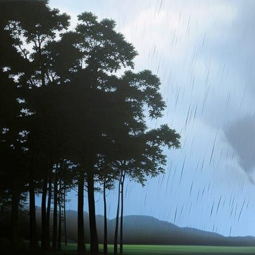 Pouring rain