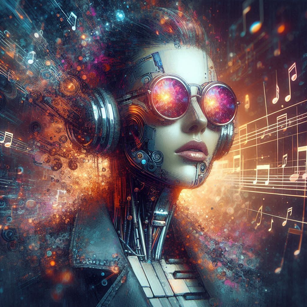 double exposure beautiful fantasy DALL-E 3 portrait landscape..