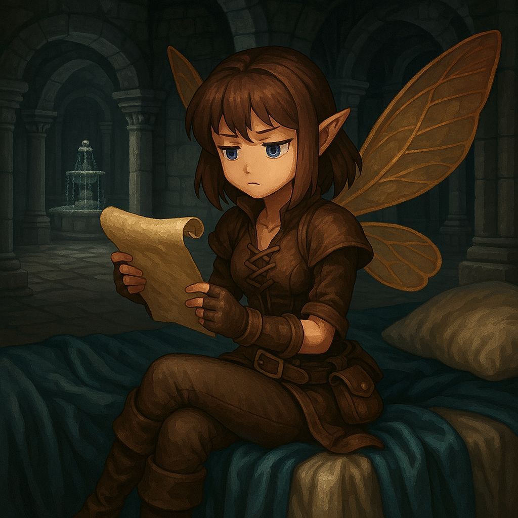 Fairy Rogue in Dungeon: Pixel Art Game Icon