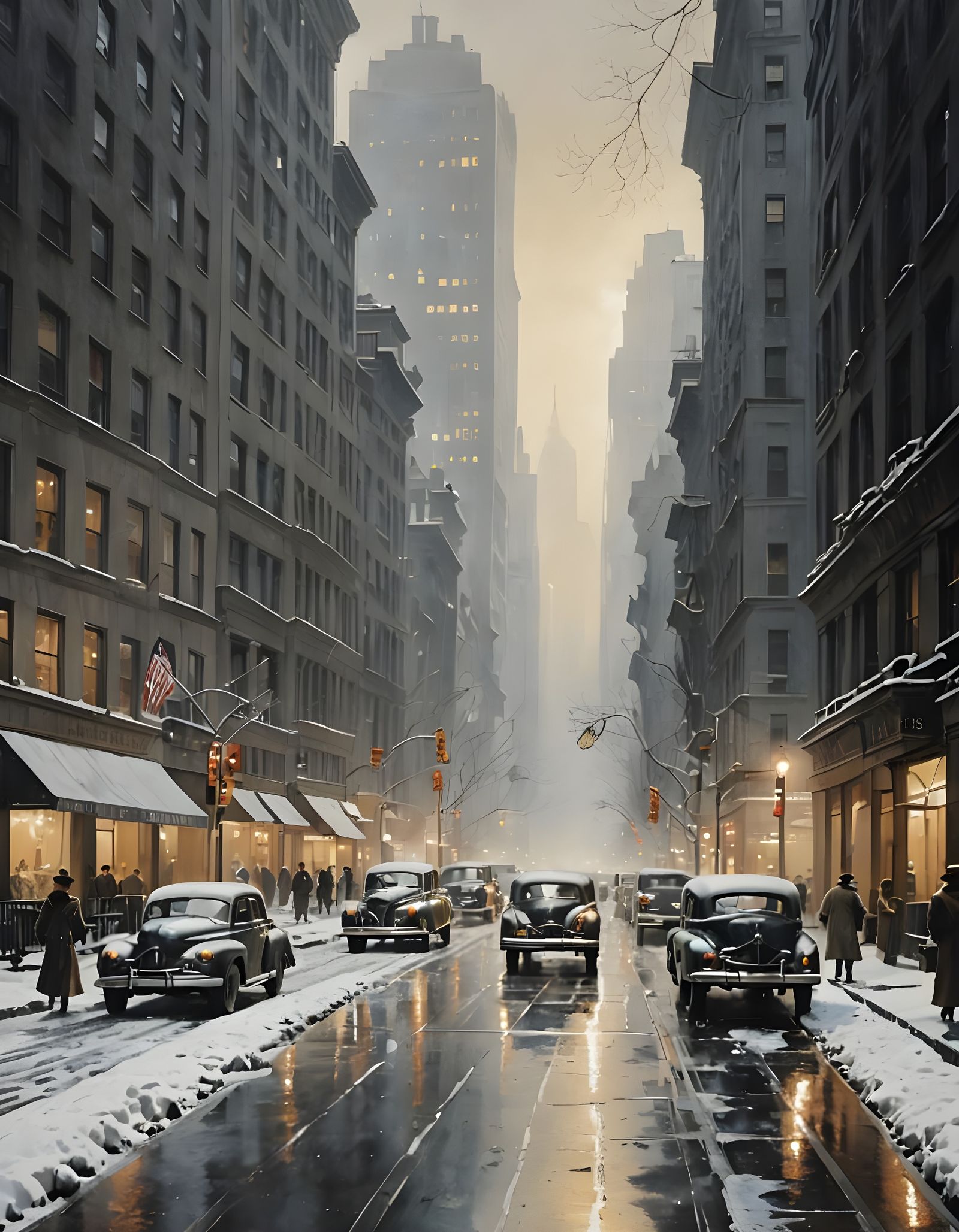 Fifth Ave - Winter - 1945