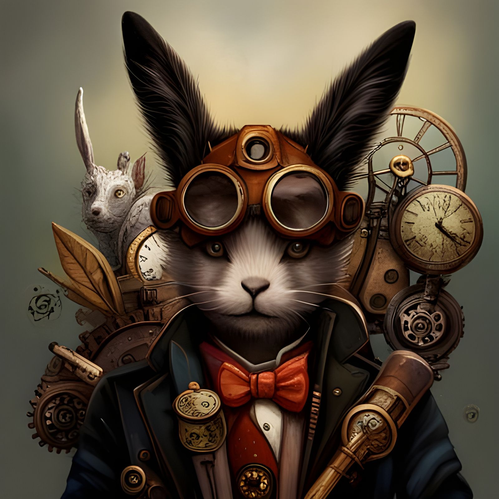 .steampunk rabbit.   by @biancka
