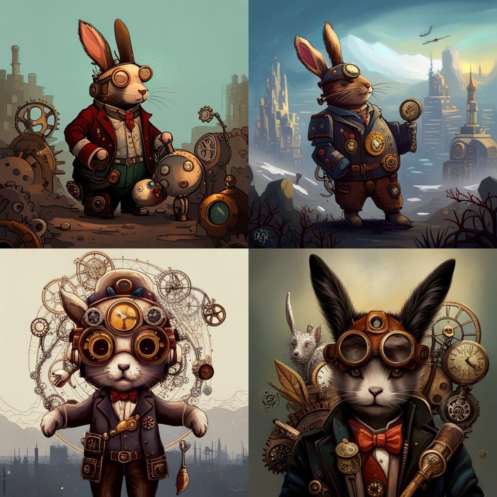 .steampunk rabbit.