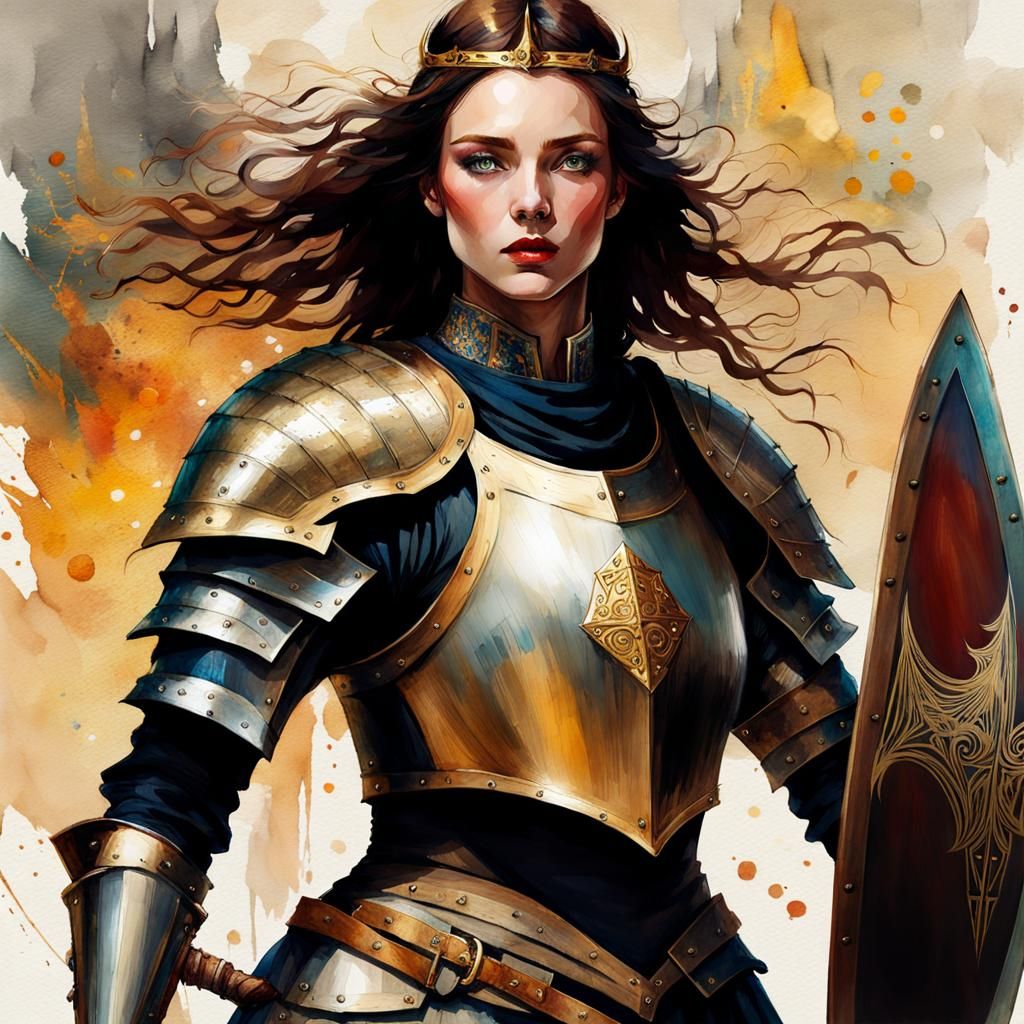 Warrior Woman - AI Generated Artwork - NightCafe Creator