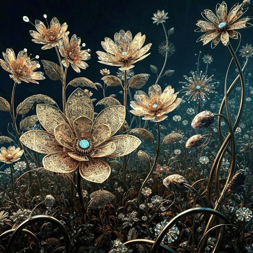 Filigree flowers  by @CraftyNan