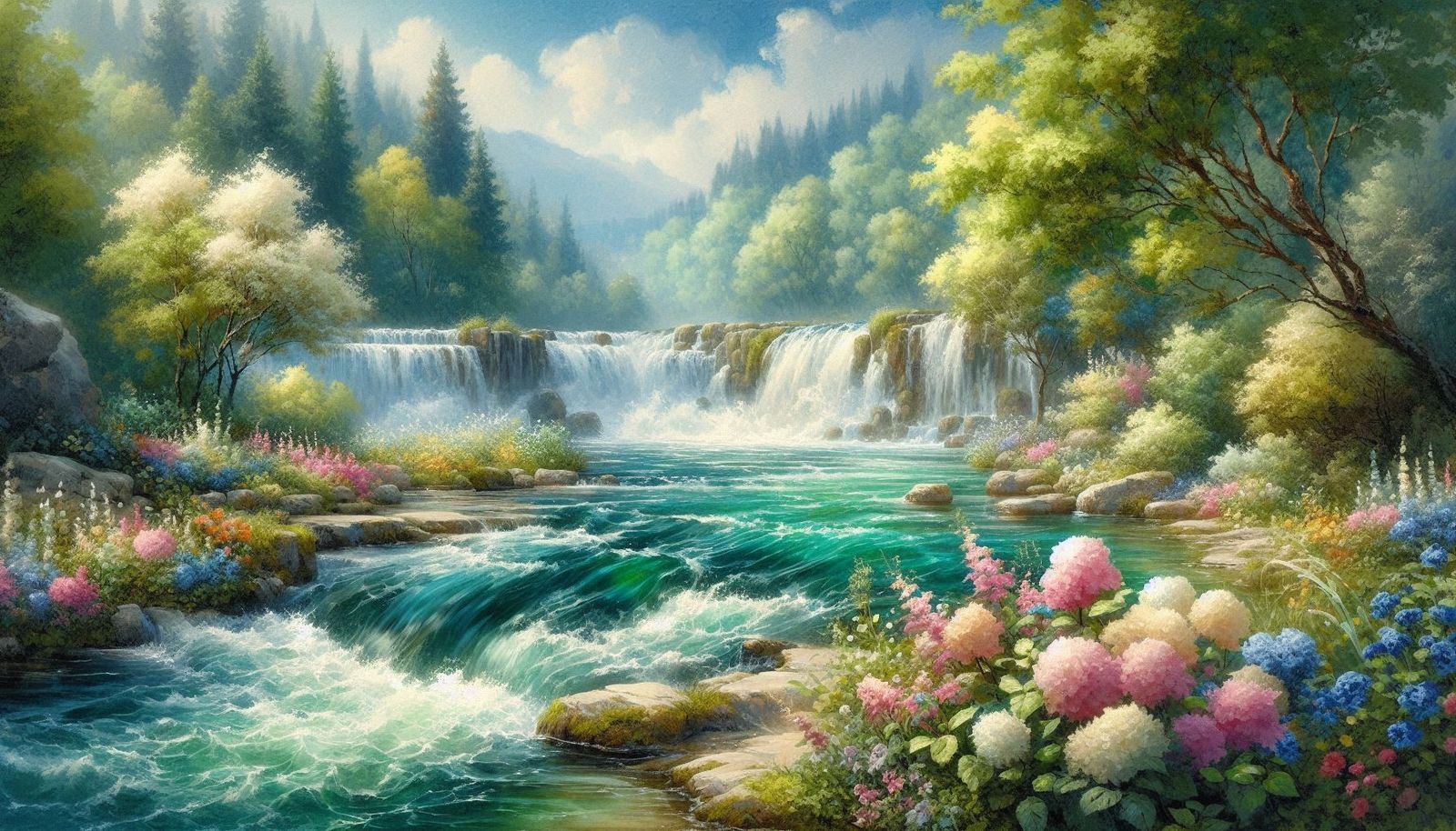 Forest River ~ Watercolor