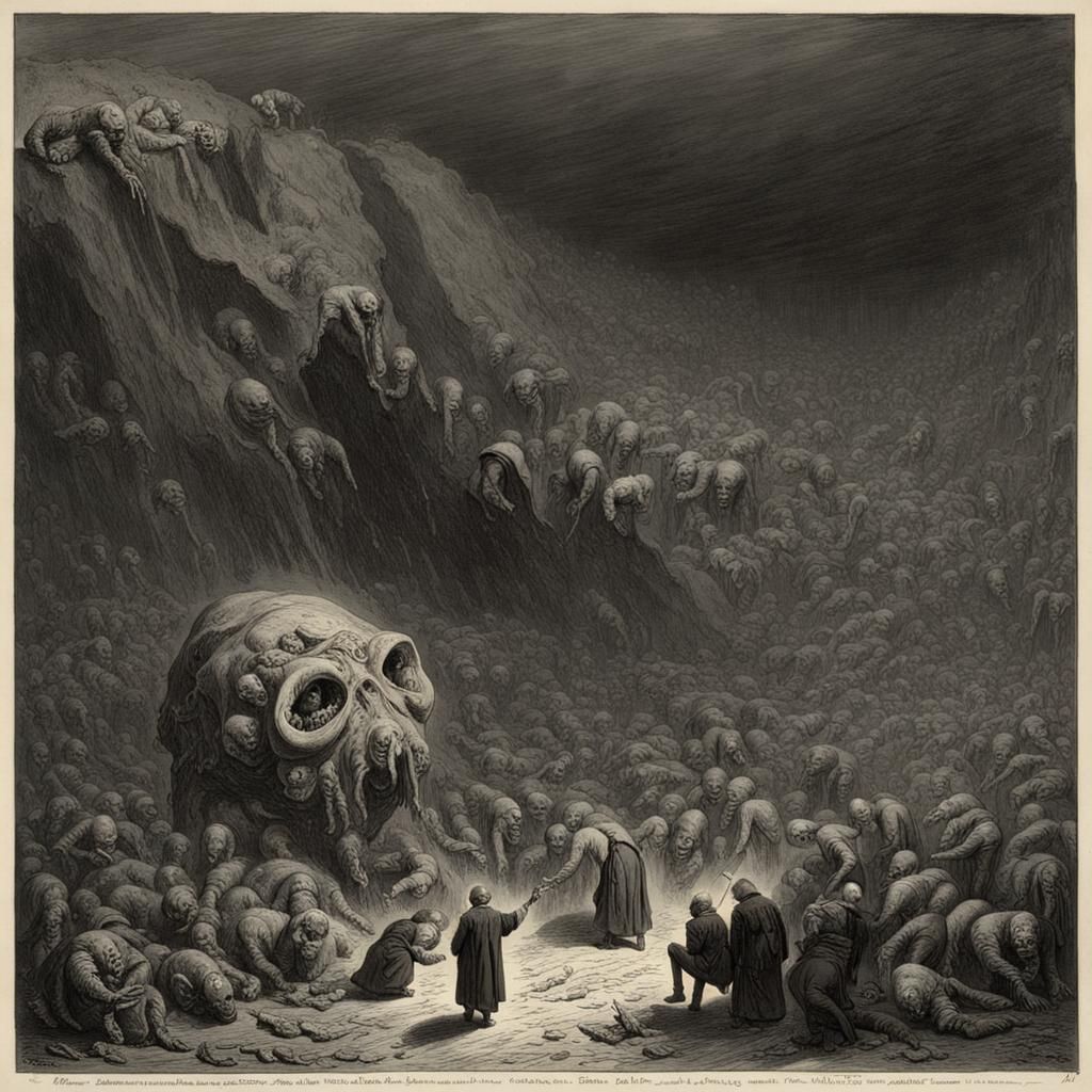 maggots falling like rain, devouring brains, somewhat insane