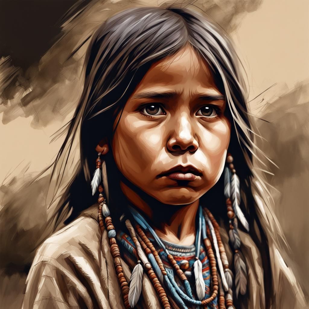 Native child AI Generated Artwork NightCafe Creator
