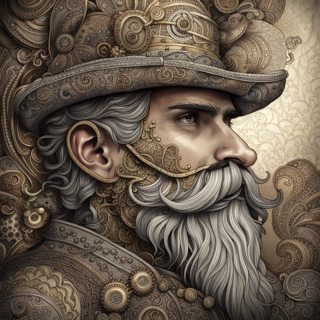 THE BANKER STEAMPUNK  by @3CrowArts