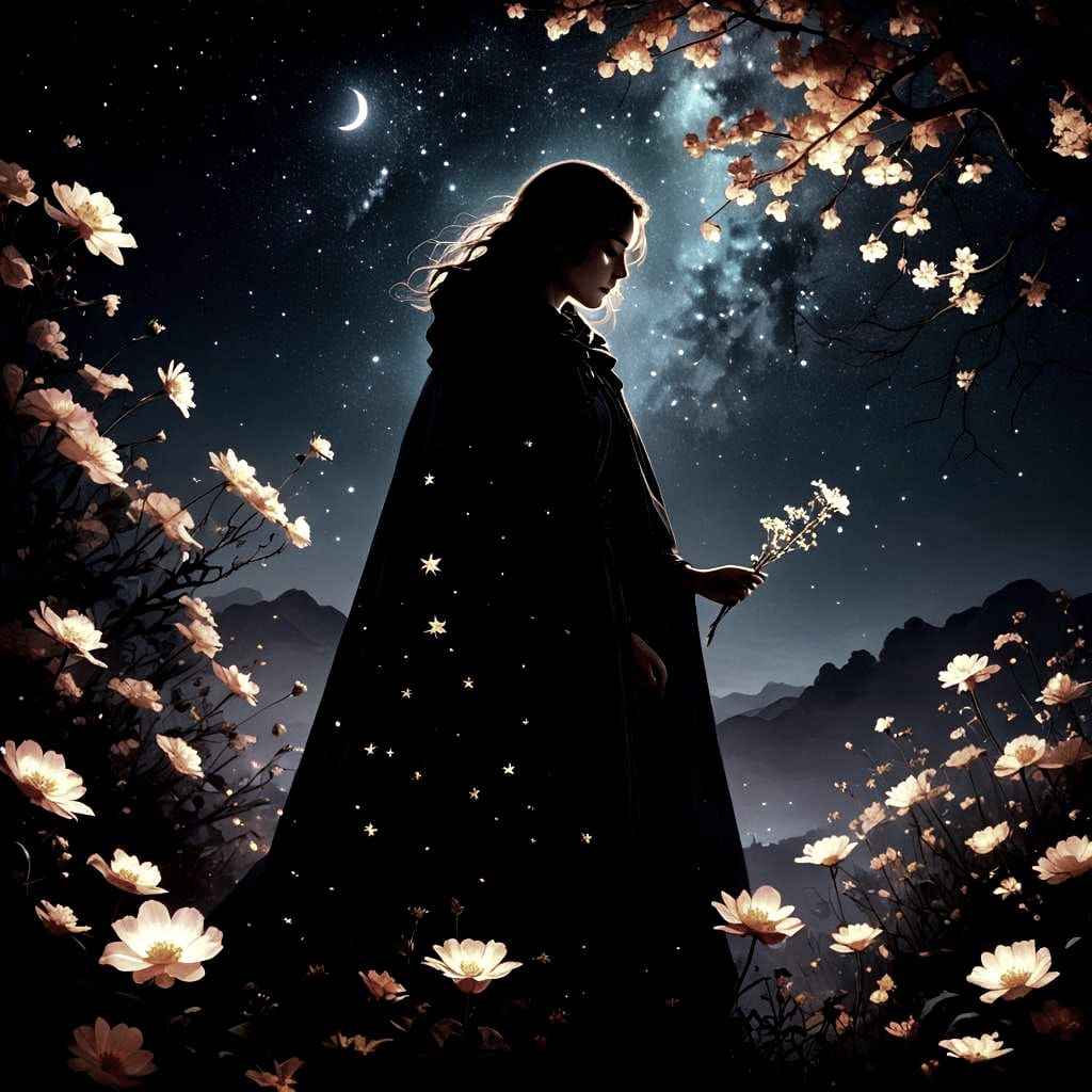 Nighttime gardening  by @kylapink