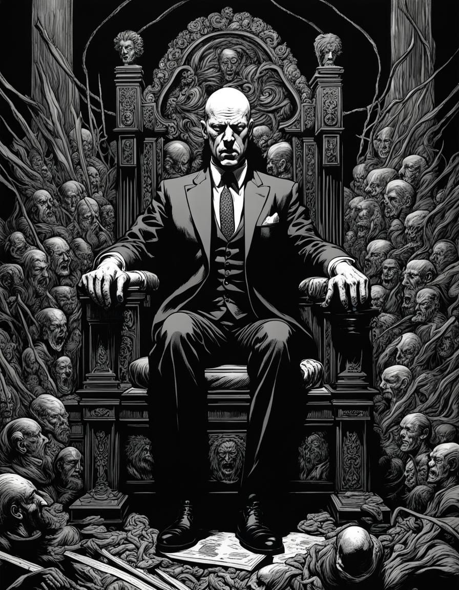 Portrait of a modern evil overlord AI Generated Artwork NightCafe Creator