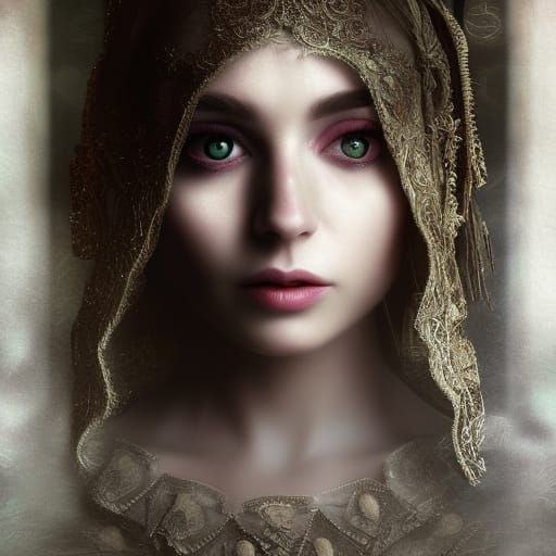Broken heart lady Portrait
