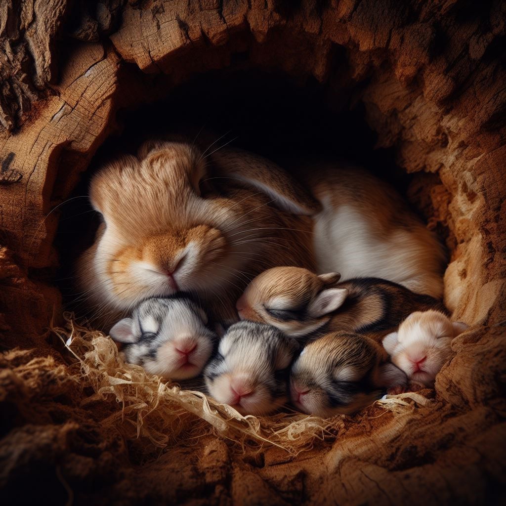 Cute baby rabbits