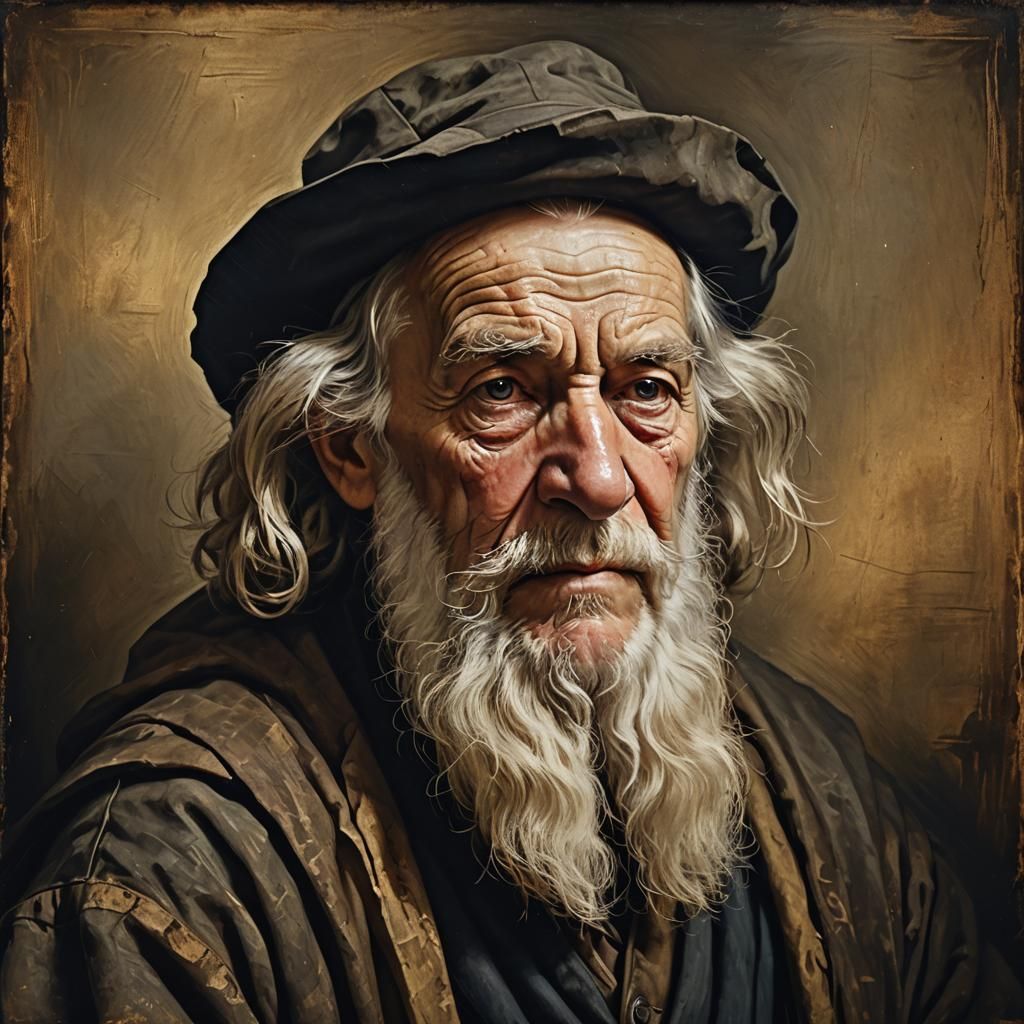 Portrait of a wise old man  by @axelb