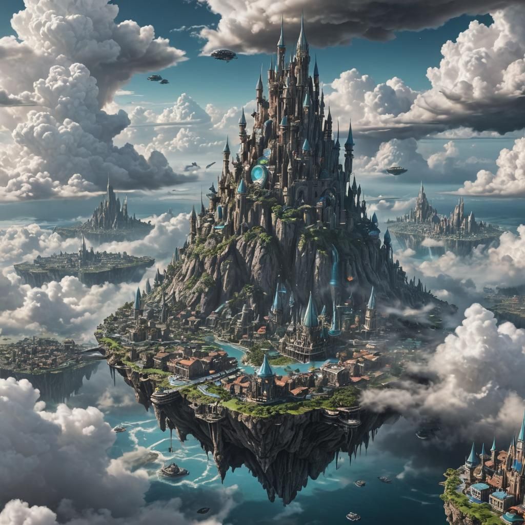 Floating cities of neverland