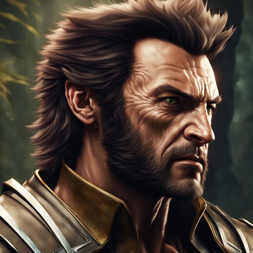 Wolverine Side Profile - AI Generated Artwork - NightCafe Creator