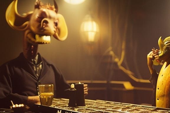 Demonic Banana Gunfight: Surreal Stop-Motion Art