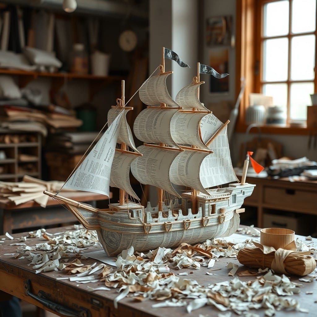 Paper Pirate ship