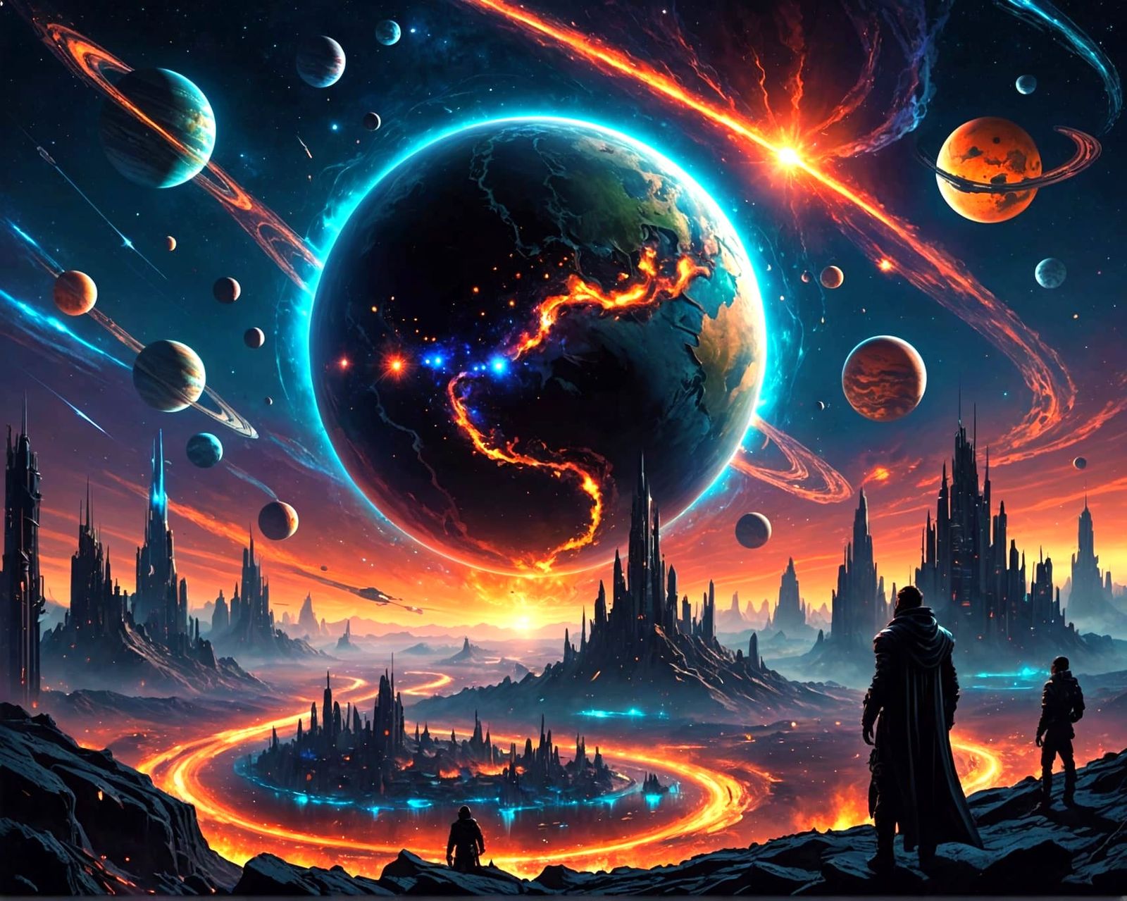 Nine Extreme Planets in a Cyberpunk Galaxy