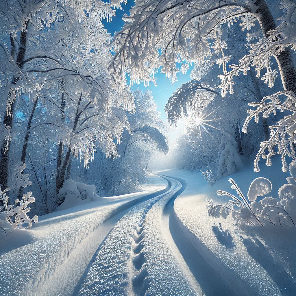 Winter Wonderland : Sparkling snow, magical view  by @Artless