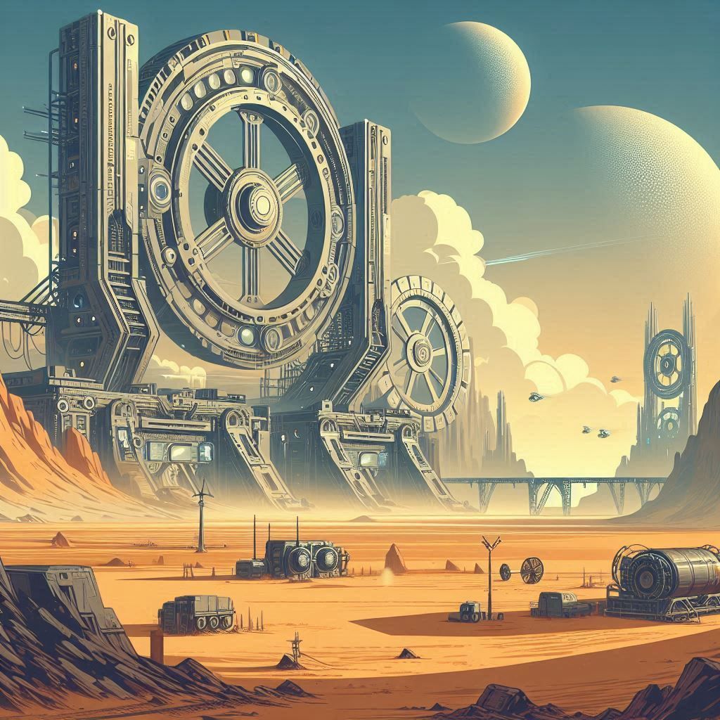 Futuristic landscape