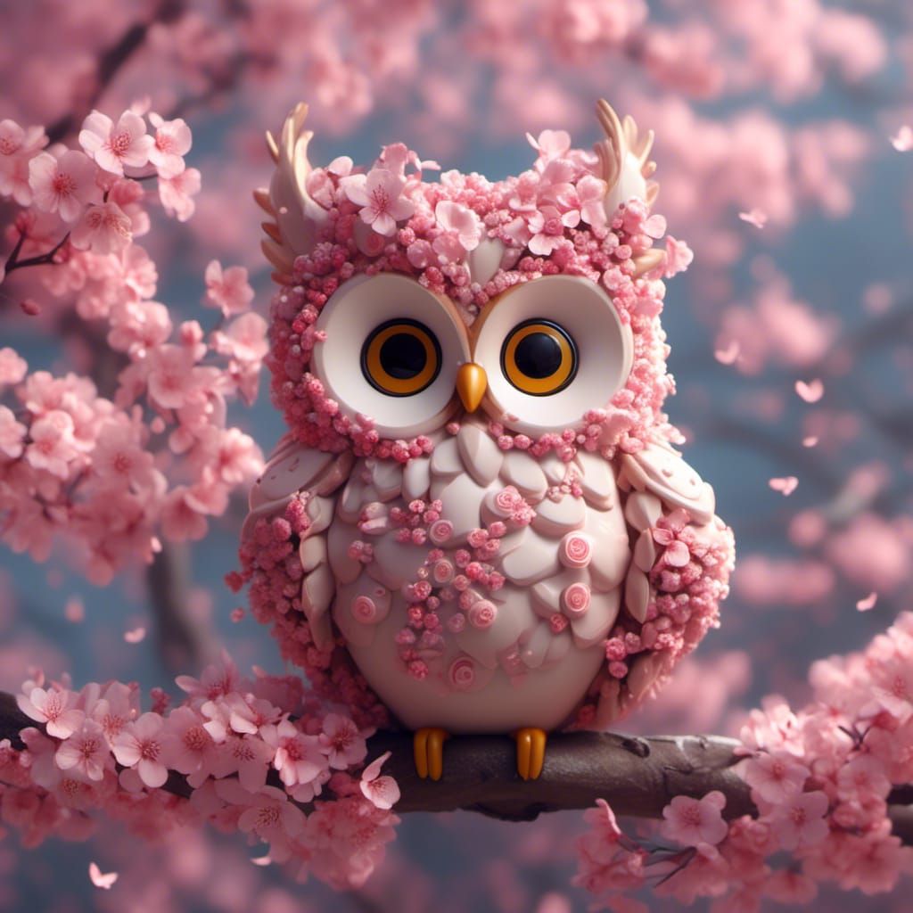 <lora:Kyoot:1.0> Wood : : 5
Owl : : 2
Hyper detail 
Cherry b...