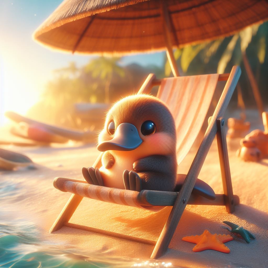 Penelope the Platypus a la Playa