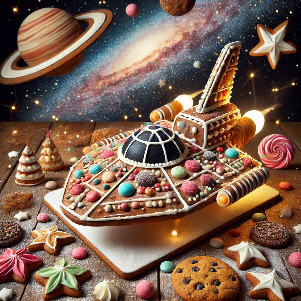 Gingerbread spaceship