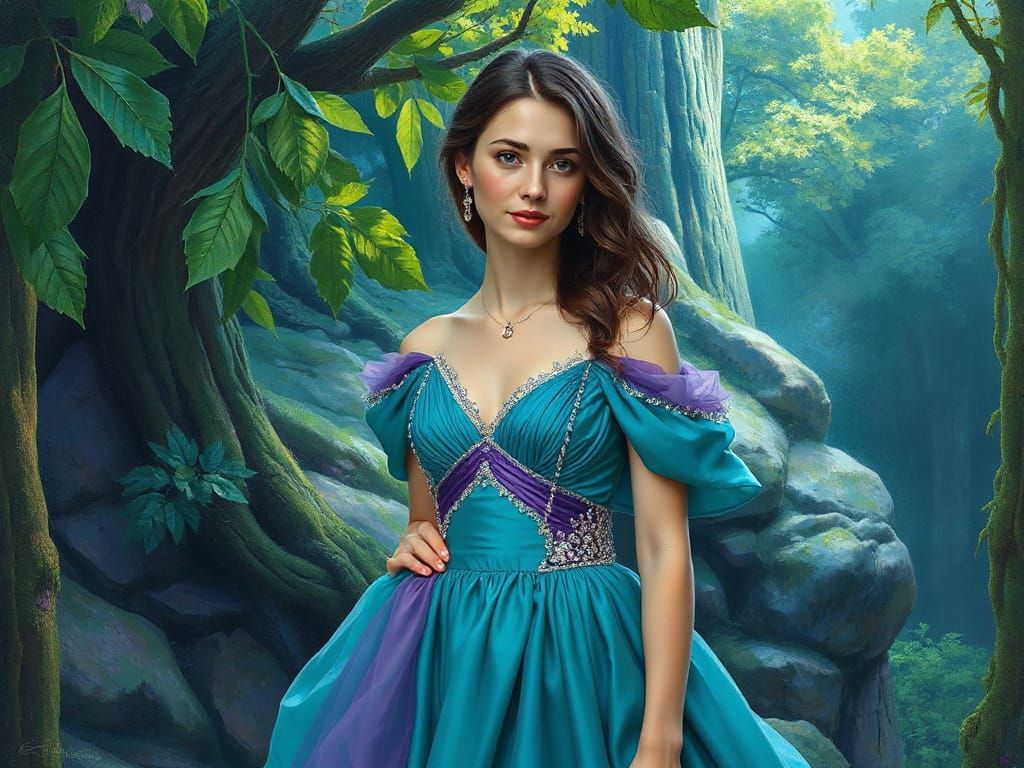The stunning allure of turquoise and purple, Alice Liddell 2
