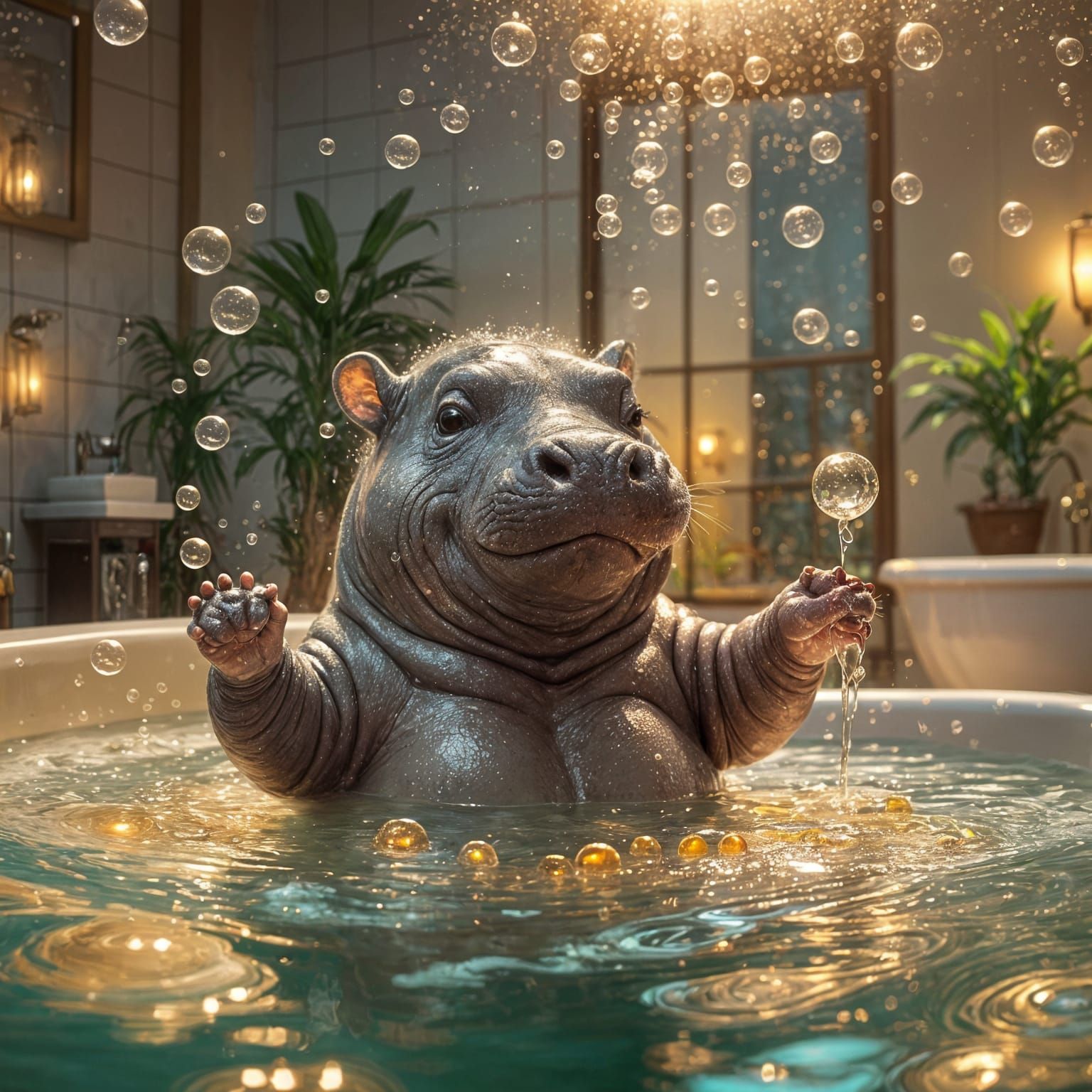 Hippo spa day   by @Suzaenne