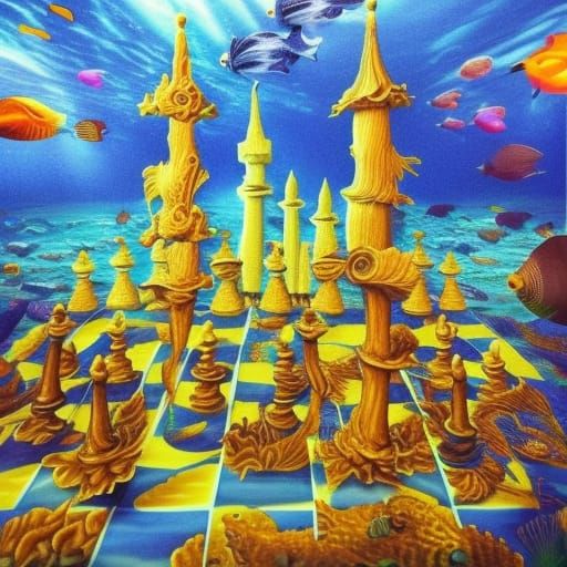 underwater chess castle