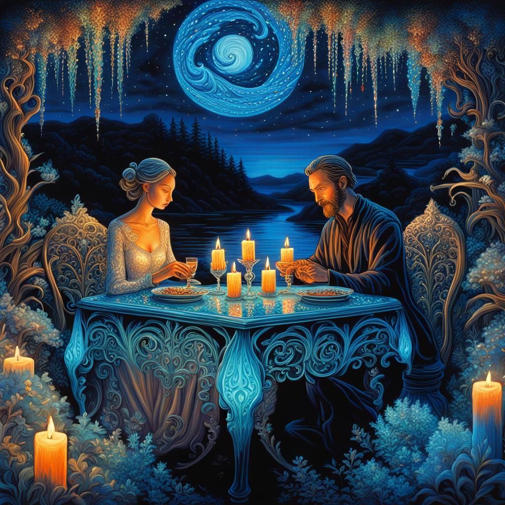 In the candle light  by @Plats