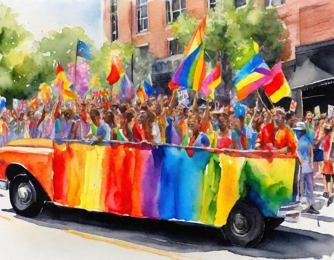 Pride and Unity, LGBTQ+ community celebrating love, acceptan...