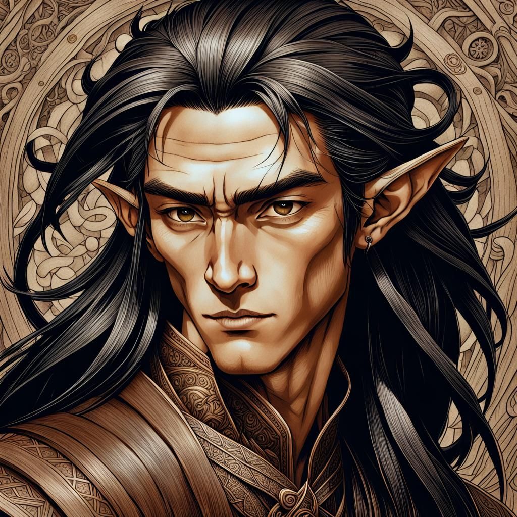 Wood elf monk AI Generated Artwork NightCafe Creator