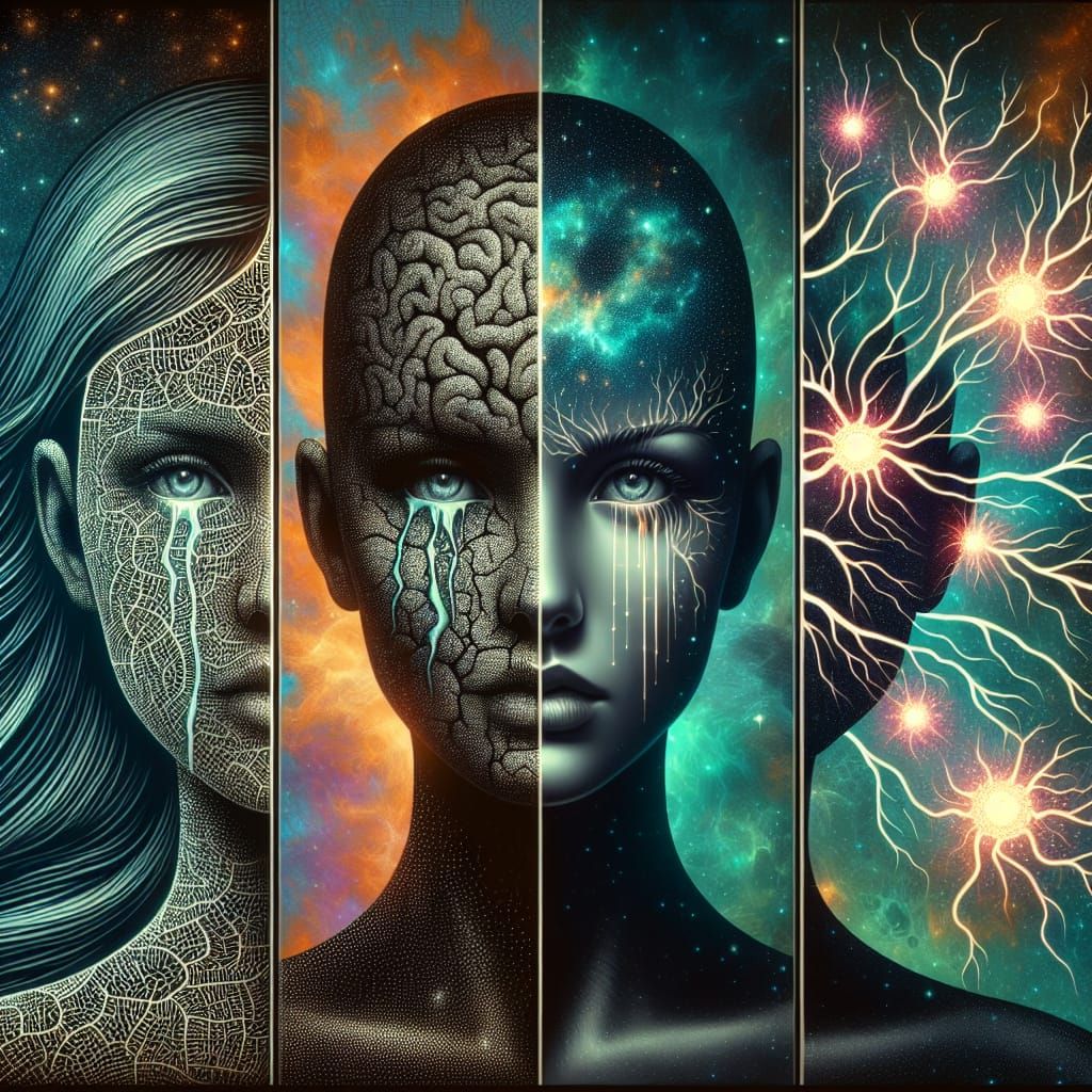 Scandinavian Goddess Meets Cosmic Cyborg in Surreal Digital ...