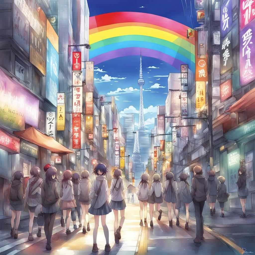 Pretty rainbow Tokyo 