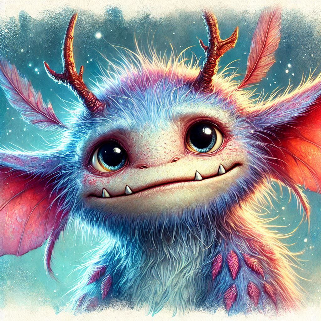 adorable fairy-tale fantasy creature portrait..