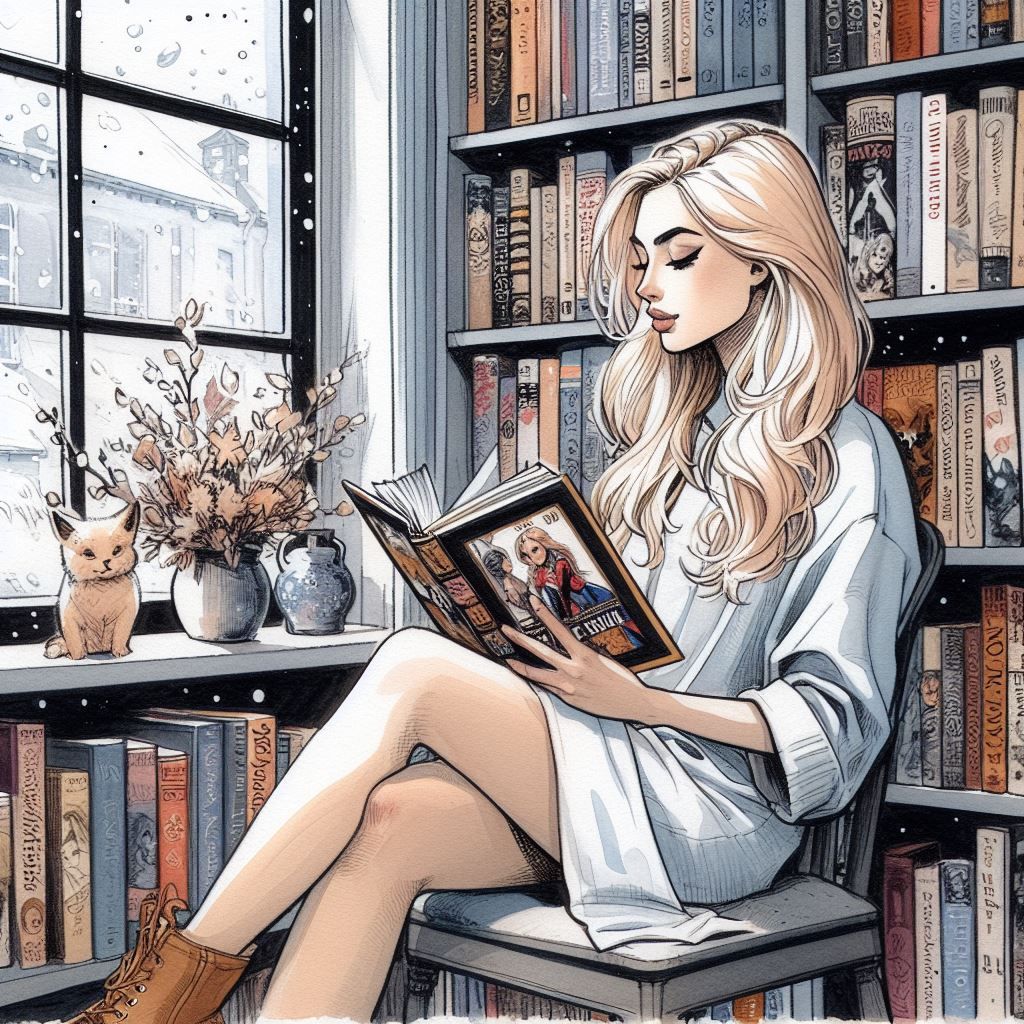 The Book, The Girl and the Bookcase - Inspirational Story (version 4)