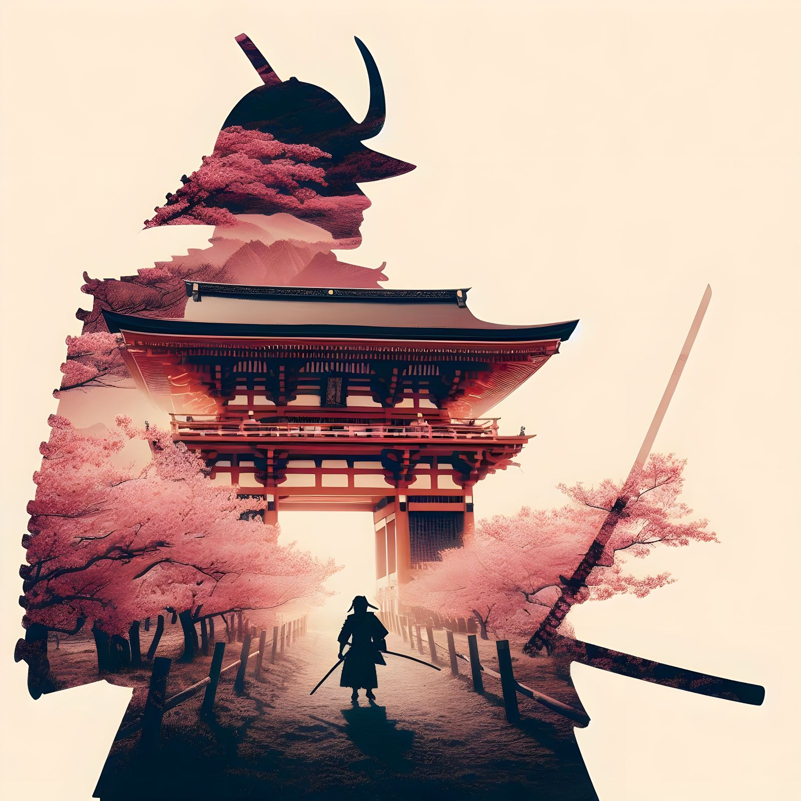 Cherry blossom Samurai