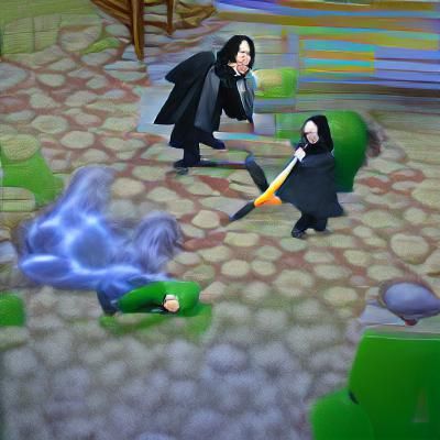 Severus Snape killing Albus Dumbledore