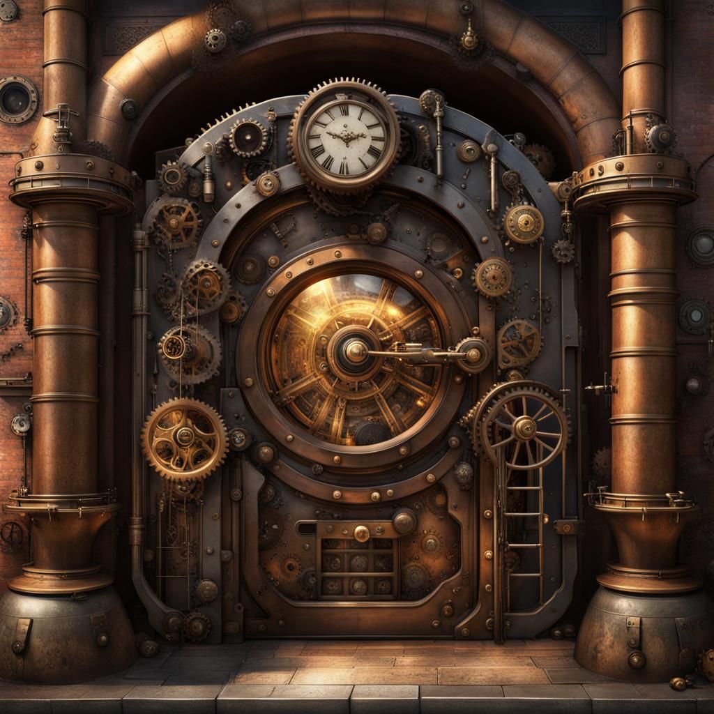 Steampunk Rift - AI Generated Artwork - NightCafe Creator