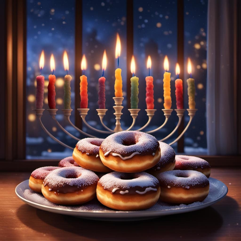 Happy Hanukkah! AI Generated Artwork NightCafe Creator