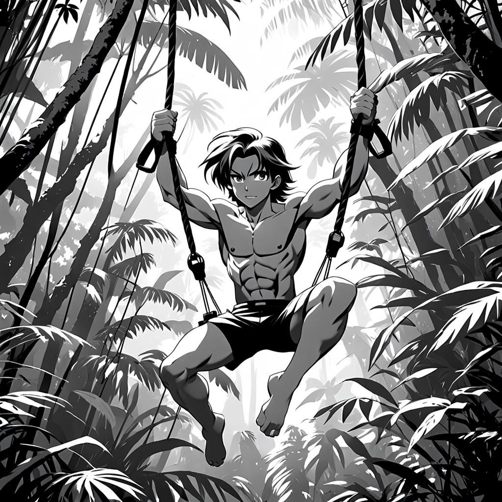 Young anime Tarzan
