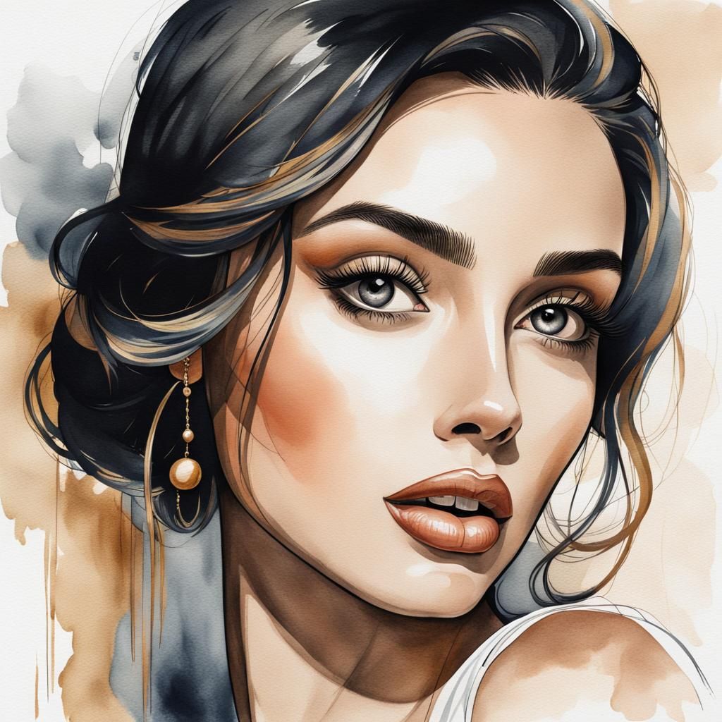 Beautiful Italian Woman - AI Generated Artwork - NightCafe Creator