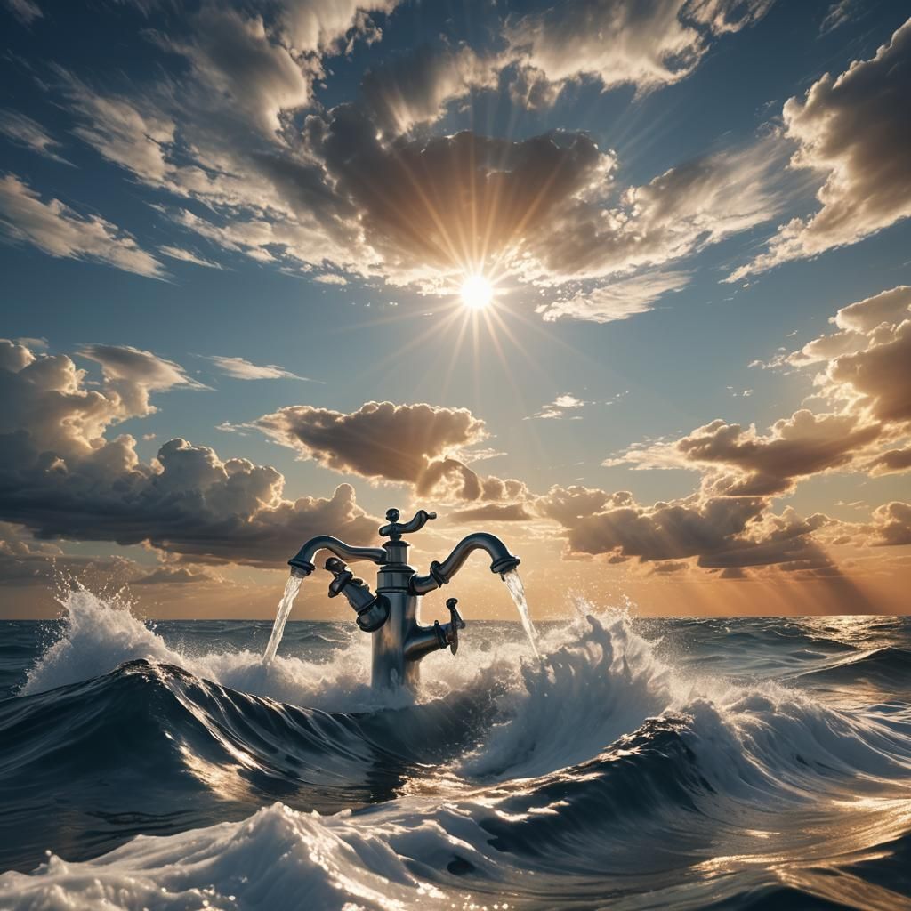 Whirlpool Faucet: A Fantastical Matte Painting