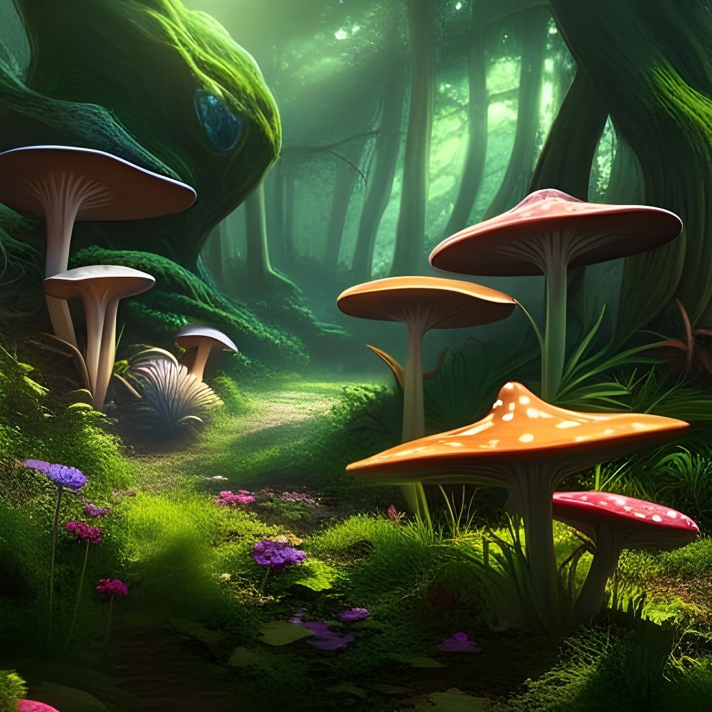 Magical forest path - AI Generated Artwork - NightCafe Creator