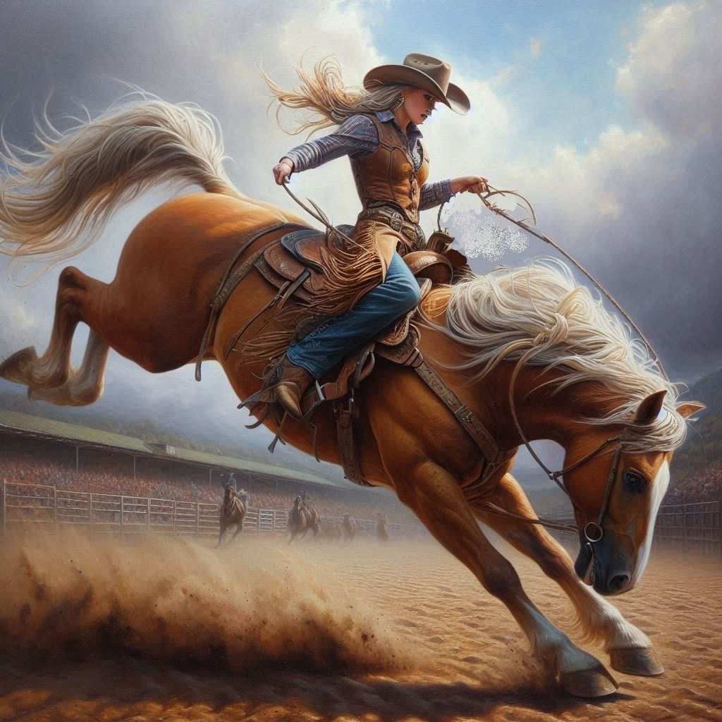 Beautiful Bronc Fighter