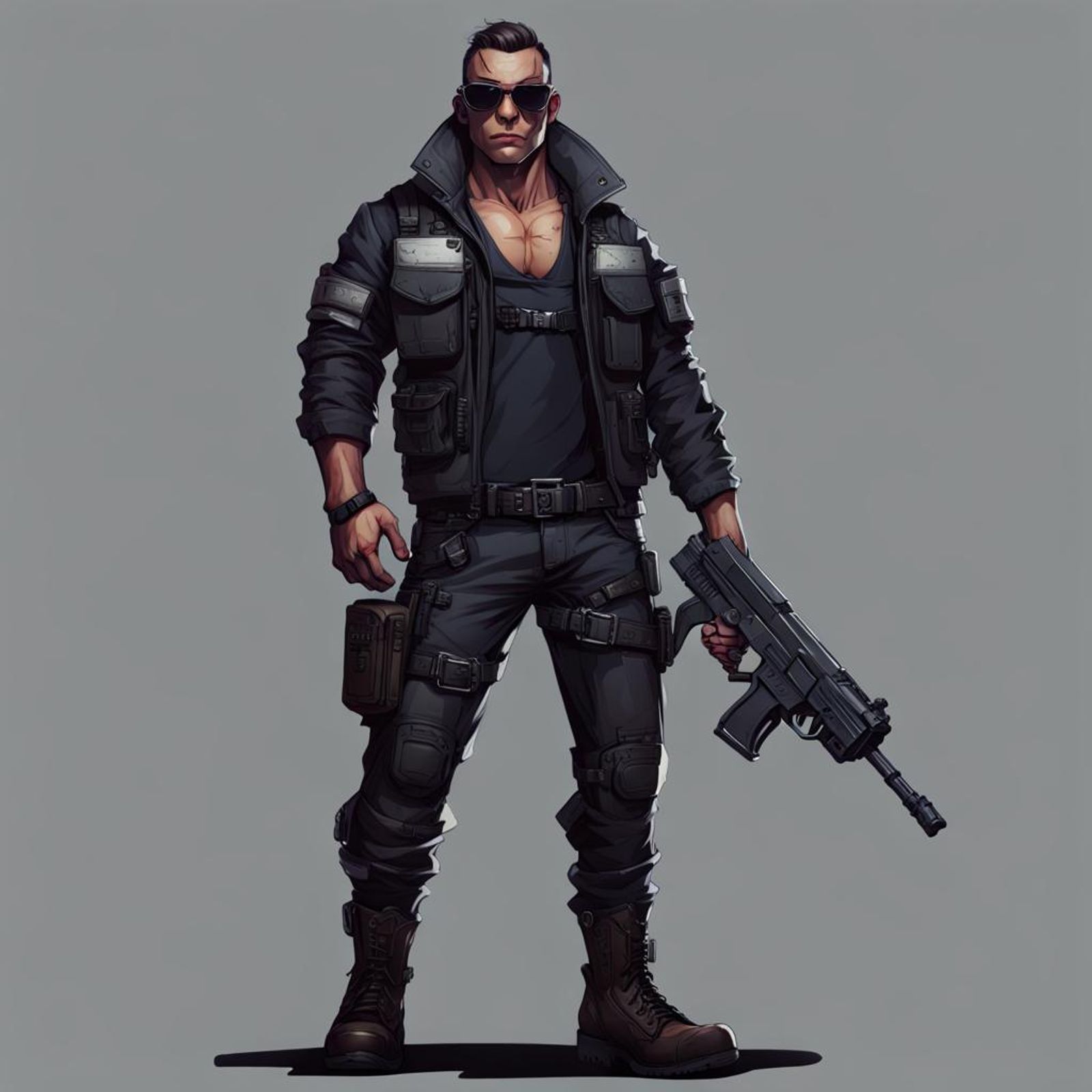 Shadowrunner; armour jacket - AI Generated Artwork - NightCafe Creator