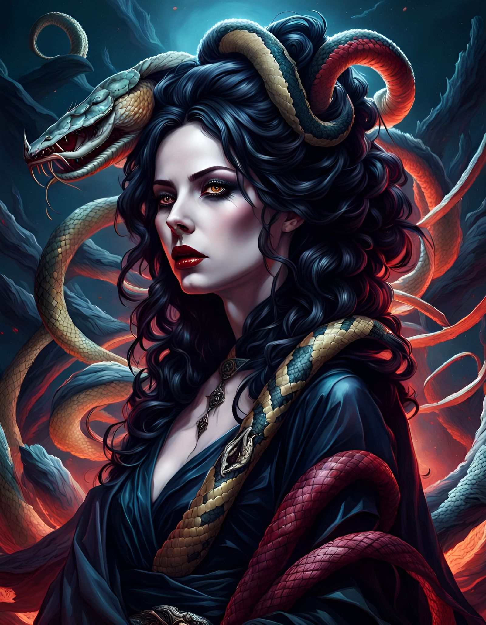 Serpent Queen - AI Generated Artwork - NightCafe Creator