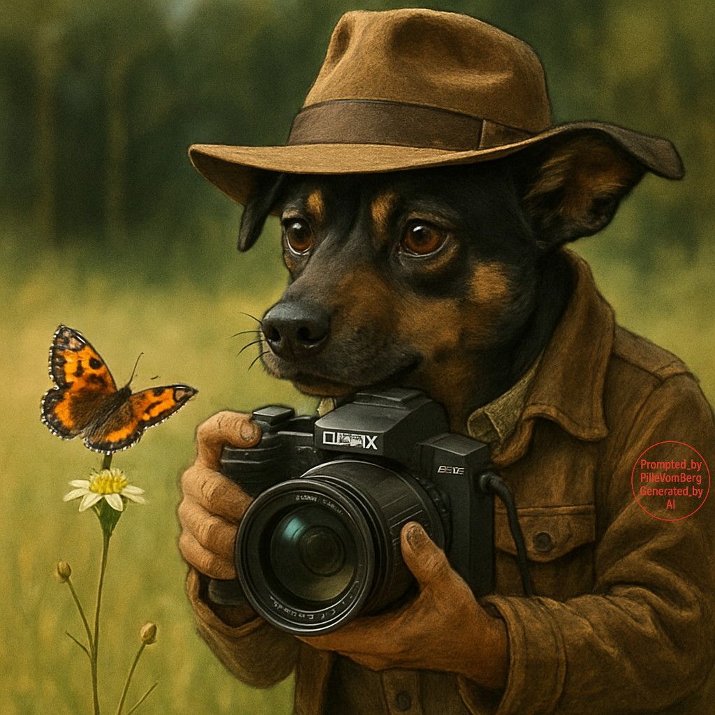 Benji explores nature