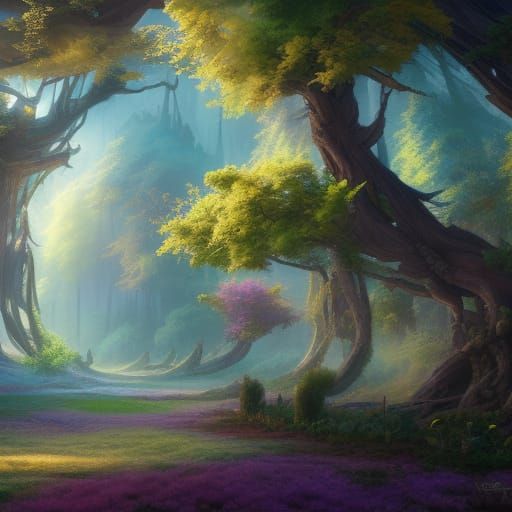 Trees 2 - AI Generated Artwork - NightCafe Creator